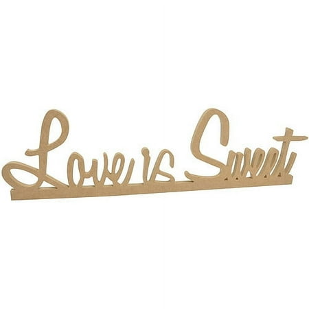 Beyond The Page MDF Love Is Sweet Standing Words-23"X6.5"X.5"