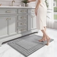 thumbnail image 6 of FRABE Bathroom Rugs Non Slip with Rubber Backing, Extra Soft Plush Microfiber Bath Rug Absorbent, Machine Washable Bath Mat Quick Dry for Tub, Shower, Hotel, Light Grey, 20"x32", 6 of 10
