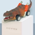 thumbnail image 4 of Dinosaur Pull Back Cars 6 Pack Dinosaur Shape Vehicles Friction Powered Toys for 3-9 Years, 4 of 4