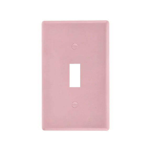 New Flame-Retardant Switch Plate Cover，DIY Wall Plate Decor with Screws，Pink