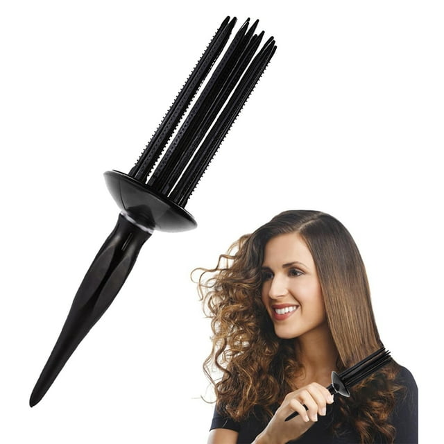 Heatless Curling Roll Comb Wand Hairstyling Tool for Effortless Natural and Curls