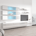 thumbnail image 3 of Wall Mounted Floating Modern Entertainment Center Fly J, White, J3, 3 of 5