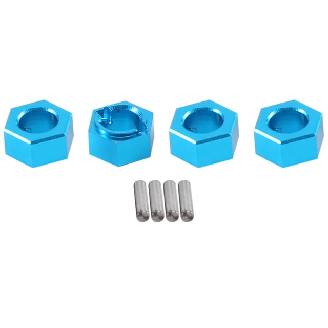 A949-11 Ruedas hexagonales de aluminio Montaje de asiento hexagonal Pasadores de cubo de 7 mm Piezas de actualización para 1/18 A949 A959 A969 A979 K929 RC Car