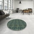 thumbnail image 3 of Ahgly Company Indoor Rectangle Patterned Gunmetal Green Area Rugs, 7' x 9', 3 of 6