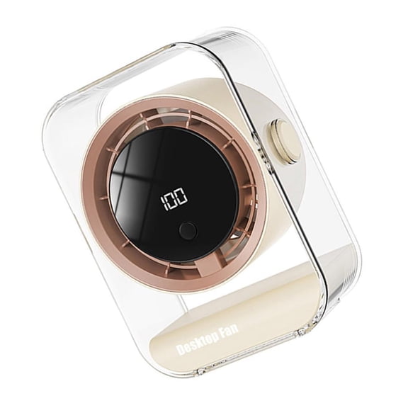 ZELVINN Portable USB Charging Desk Fan with LED Display and 3 Hour Timer Adjsutable Speed for Bedroom Home Offices Travel