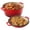 Red, variant on 6 QT Ceramic Dutch Oven with 2 QT Aluminum Lid, Red Non-Stick Enameled Pot with Stainless Steel Bottom, Oven & Dishwasher Safe for Roasting Baking on Gas Induction Stovetop