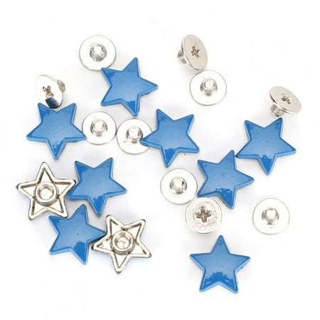 

Star Shape Rivet Safe Stud Button For Clothing Shoes Blue
