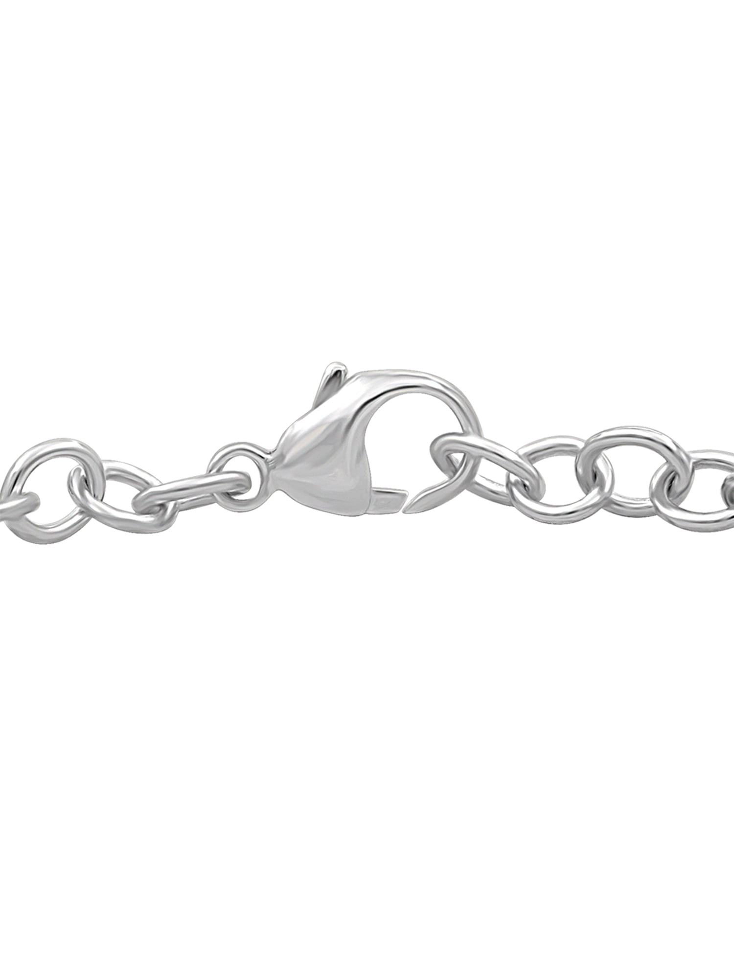 JewelersClub Accent Blue And White Diamond Two Tone Sterling Silver Emoji Bracelet