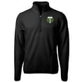 thumbnail image 2 of Men's Cutter & Buck  Black Portland Timbers Big & Tall Cascade Eco Sherpa Fleece Quarter-Zip Pullover Jacket, 2 of 3