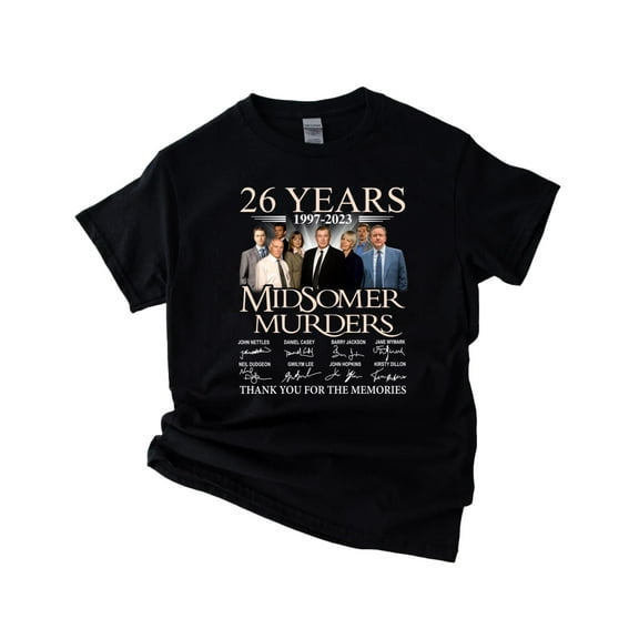 Midsomer Murders 26th Anniversary British Detective TV Show Unisex T-Shirt, up to 5XL