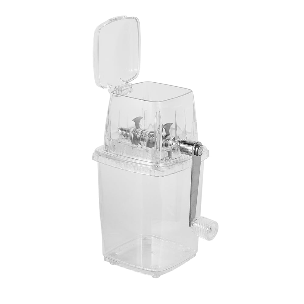 HOTBEST Portable Hand Crank Manual Ice Shaver Crusher Shredding Snow