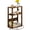 Brown, variant on LEYAOYAO 3-Tier Narrow Side Table with Charging Station, Rustic Nightstand with USB Ports & Outlets for Small Spaces, Brown