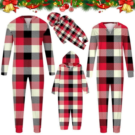 

SUWHWEA Christmas Gifts Pajamas Christmas Baby Kids Child Printed Top+Pants Family Matching Pajamas Set on Clearance