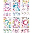 thumbnail image 3 of CHL-12 Sheets Children's Cartoon DIY Unicorn Sticker,Kids Party Favor Supplies Craft,Let Your Kids Get Creative & Design Their Favorite Sticker Birthday Party Supplies (Unicorn-6X2), 3 of 4