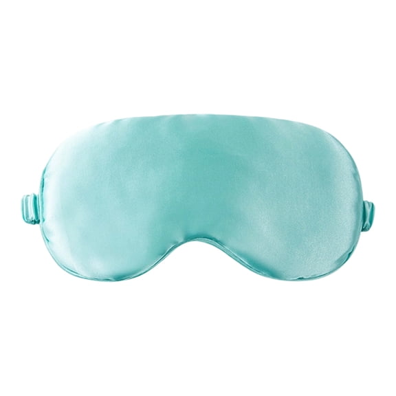 Soft Silky Satin Eye Mask Cover Sleep Mask for Sleeping with Elastic Strap Effective Shading Blindfold Night Mask for Men Women Green Adjustable Comfortable