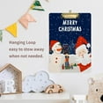 thumbnail image 5 of Coolnut Cute Santa and Snowman 12.5"x9" Clipboard, Acrylic Fashion Letter A4 Size Clipboards with Metal Clip for Office School -12.5x9in, 5 of 7