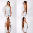 thumbnail image 2 of YBQF Ponytail Extension Straight 36 Inch Long Drawstring Ponytail for Black Women Natural Clip in Hair Extension Fake Ponytail Synthetic Hair Piece (36 Inch, OT1B/27/30), 2 of 5