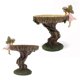 thumbnail image 1 of Estatua de jardín TUNC Juego de 2 uds Comedero para pájaros Escultura de resina 13*10,2*12,7 cm, 1 of 5