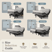 Sven & Son Classic Adjustable Bed Base Frame + 14 inch Hybrid Matt Medium Soft, Head and Foot Lift, Massage, Lights, USB, Memory Positions, Zero Gravity, Wireless Remote Split California Kin