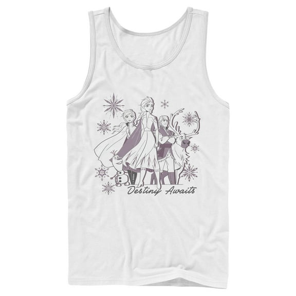 Men's Frozen 2 Destiny Awaits Friends  Tank Top White Large