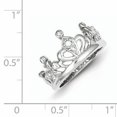 thumbnail image 2 of 925 Sterling Silver Cubic Zirconia Cz Crown Ring, 2 of 6