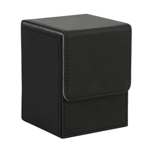 ZheElen Cards Storage Boxes Convenient And Stylish Solution Protection Trading Cards Deck Box black 1Set