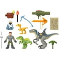 thumbnail image 5 of Imaginext Jurassic World Owen Grady & Blue, Track & Trail Dino Pack, 12-Piece Dinosaur Toys, 5 of 6
