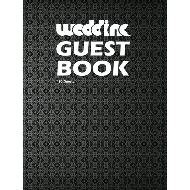 Wedding Guest Book III, Blank Writein Notebook. (Gray) (Hardcover