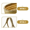 thumbnail image 3 of CRAFTHROU Panier de Courses en Osier Kaki Panier Rond Tissé pour Usage Intérieur 1Pcs, 3 of 6