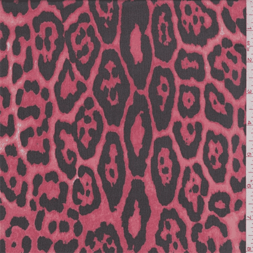 coral silk chiffon fabric