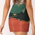 thumbnail image 6 of Midday Mountains Women's skirt With Pocket Vintage Skirt Printing A Line Skirts Summer Clothes Awesome Radical Sweet Chill, 6 of 7