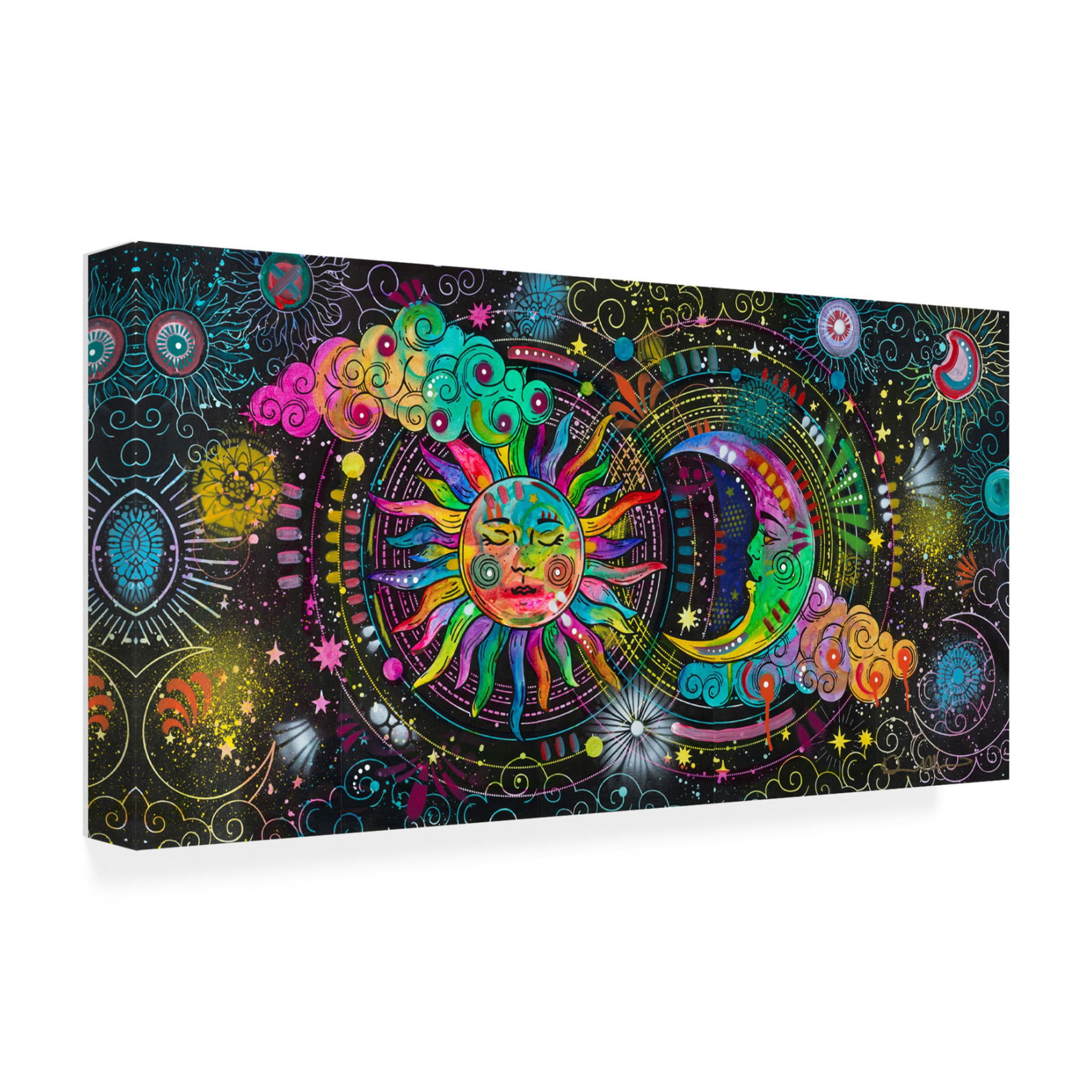 Canvas Wall Art - Dean Russo 'Cosmos' Wall Art for Living Room, Bedroom, or Office Décor by Trademark Fine Art - 24 x 12 Inches
