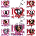 thumbnail image 2 of LLavero de la cantante Lana Del Rey I Love My Girlfriend para mujer, accesorios, llavero, anillo, joyería personalizada, regalos para fanáticos, 2 of 4
