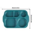 thumbnail image 3 of CNKOO Wheat Portion Control Dinner Plates  Unbreakable Adult Separate Plates  Compartment Square Kids Food Divider Plates Microwaveable  Great For Healthy Eating And Weight Loss, 3 of 5