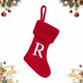 thumbnail image 2 of kjfeif 2026 Nouvelles Bas de Noël Brodés en Tricot avec Initiales, Bas de Noël Personnalisés Rouges, Bas de Noël pour Cheminée, Décoration de Sapin de Noël, 2 of 9