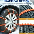 thumbnail image 4 of Zip Tie Tire Chains, Universal Reusable Anti-Skid Nylon Snow Chains, Adjustable Emergency Anti-Slip for Car Truck SUV in Winter Condition, 4 of 7