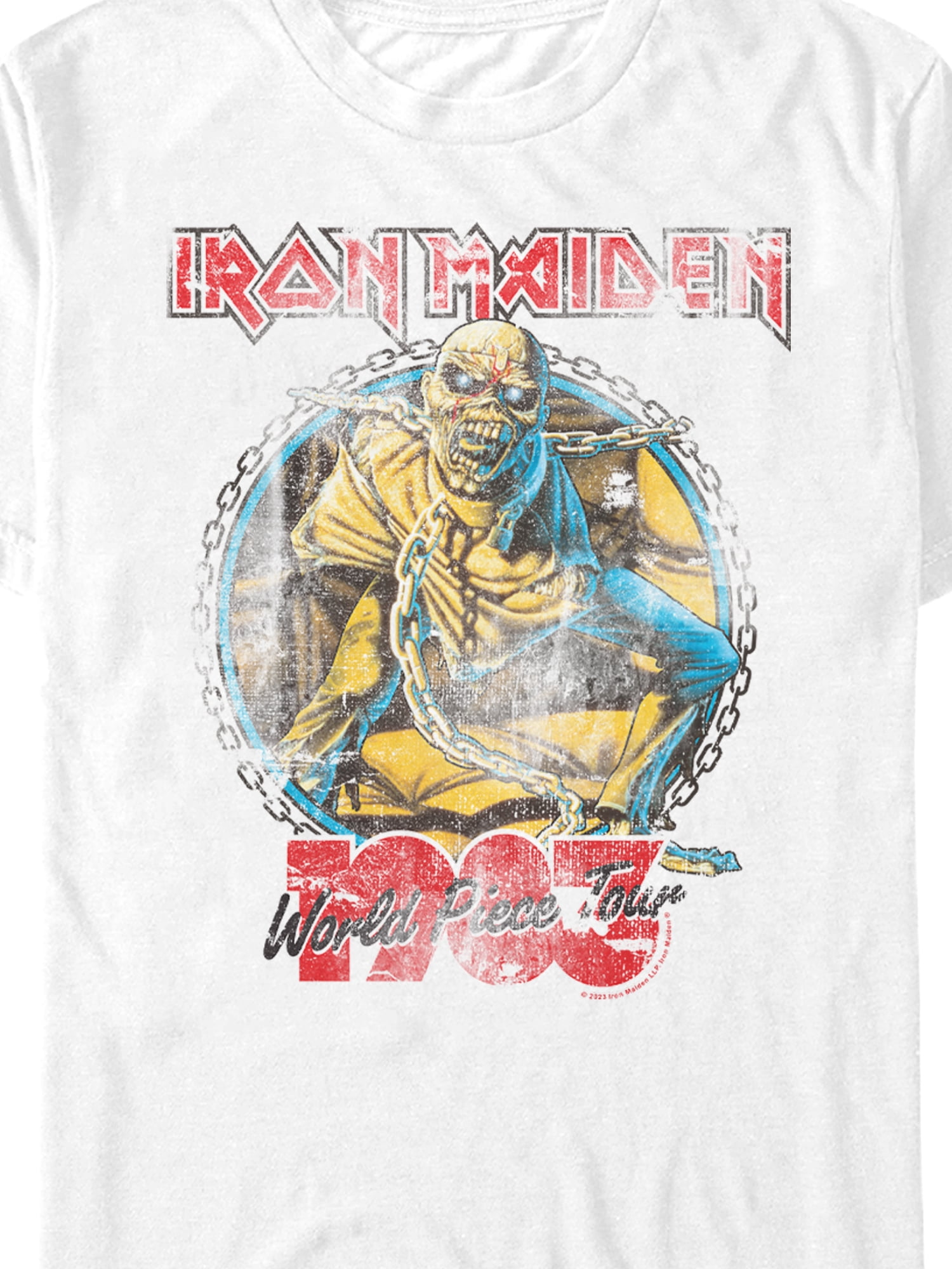 Iron Maiden, Men's & Big Men's Graphic Tee, World Piece Tour, Sizes XS-3XL