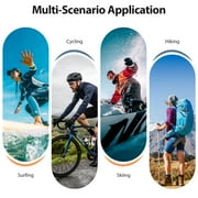 Mini Action Camera 64GB ,Thumb POV Portable Body Cam Wearable Video Recorder, Helmet Mount, Magnetic Sport DV for Cycling, Motorcycle ,Pet, Vlog (White)