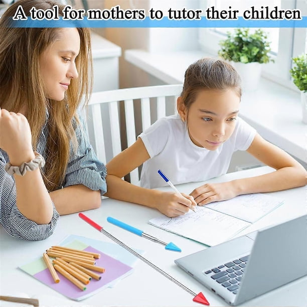 Classroom Pointer 6 Colors Extendable Retractable Teacher Pointer Extendable Finger Pointer Stick For School Random Color Presentation Clicker