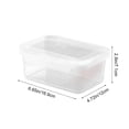 thumbnail image 3 of L Plastic Food Storage Container With Airtight Lid Stackable And Microwave-Safe For Fridge Meal Prep 6.7X4.7X2.8In 0.2Lb, 3 of 7