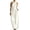 White, variant on AJGRHE Women's Elegant Halter Jumpsuit Summer Cut Out Wide Leg Dressy Casual Romper Sleeveless Neck Jumpsuit Loose Wide Leg Elegant Waist Cinching Piece Black XXL