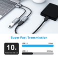 thumbnail image 2 of USB C to USB 3.0 Adapter, Benfei 2 Pack USB C to A Male to Female Adapter Compatible with MacBook 2019 2018 2017, Samsung Galaxy Note 8, Galaxy S8 S8+, 2 of 6