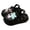 A-Black64, variant on Womens Plush Clogs 3D Bear Eva Removable Bow Non- 2-Way Wear Beach Clogs Casual Daily House Clogs
