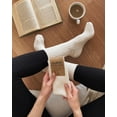 thumbnail image 3 of GoWith 97% Cotton Socks For Men and Women | Undyed Comfy Crew Socks | 5 Pairs | Model: 3013, 3 of 11