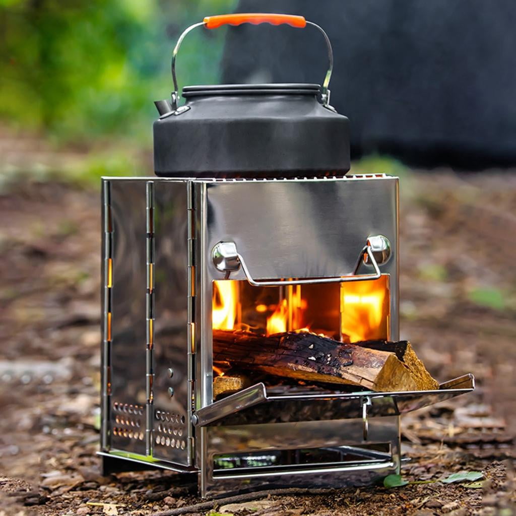 Wood Fire Stove Wind-proof Alcohol Stove Furnaces Cook Gas Burners Wood Burners