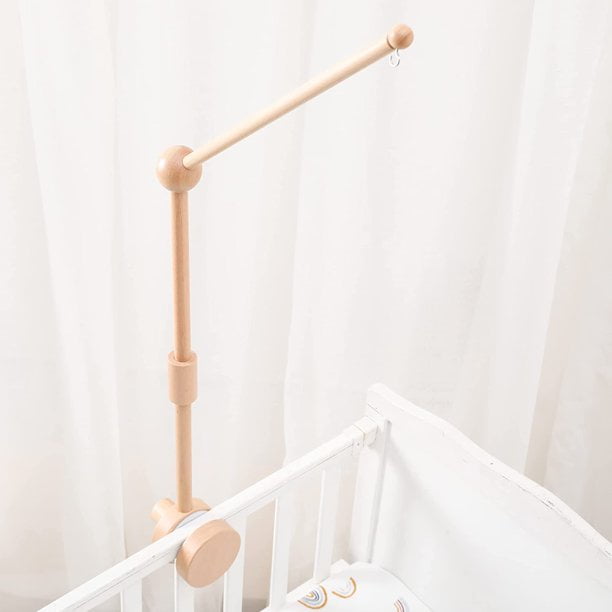 Crib Mobile Arm Wooden Crib Mobile Holder Baby Shower Gift Nursery Decor for Sturdy Mobile