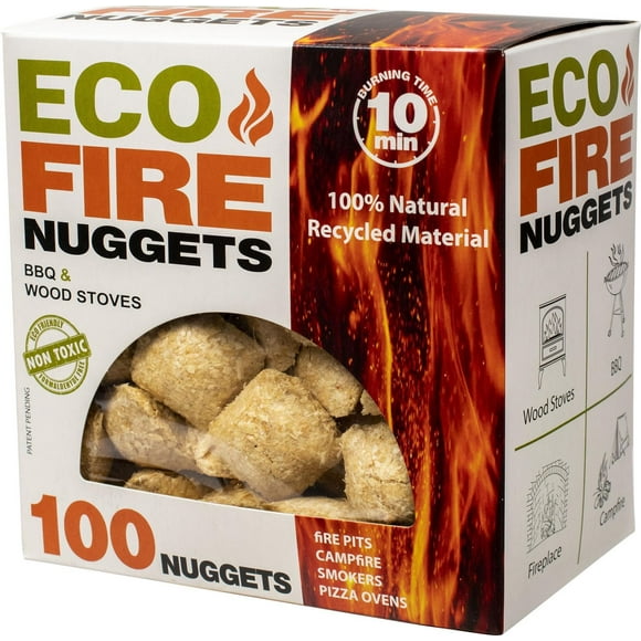 Eco Fire Nuggets Fire Starter- 100 Pieces per Box