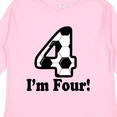 thumbnail image 4 of Inktastic 4 Year Old Soccer Party 4th Birthday Boys or Girls Long Sleeve Toddler T-Shirt, 4 of 5