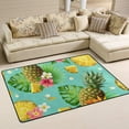 thumbnail image 2 of FREEAM Pineapple Palm Leaves Floral Flower Small Doormat Doormats Floor Mat Cover Pad Area Rug for Entrance Way Indoor Home Front Door 23.9x15.7 inch, 2 of 6