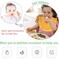 thumbnail image 5 of 6PCS Cotton Baby Bibs Rotation for Teething Drooling,White,0-1year, 5 of 7